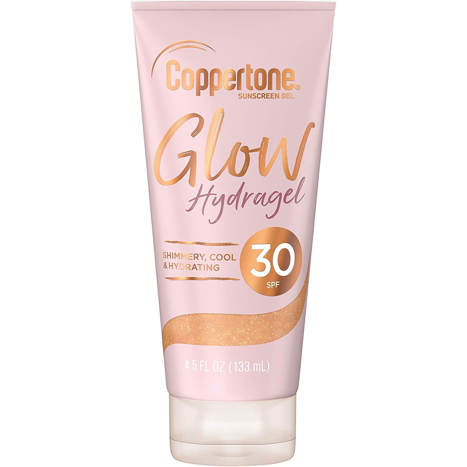 Coppertone Glow Hydragel SPF 30 Sunscreen Lotion with Shimmer