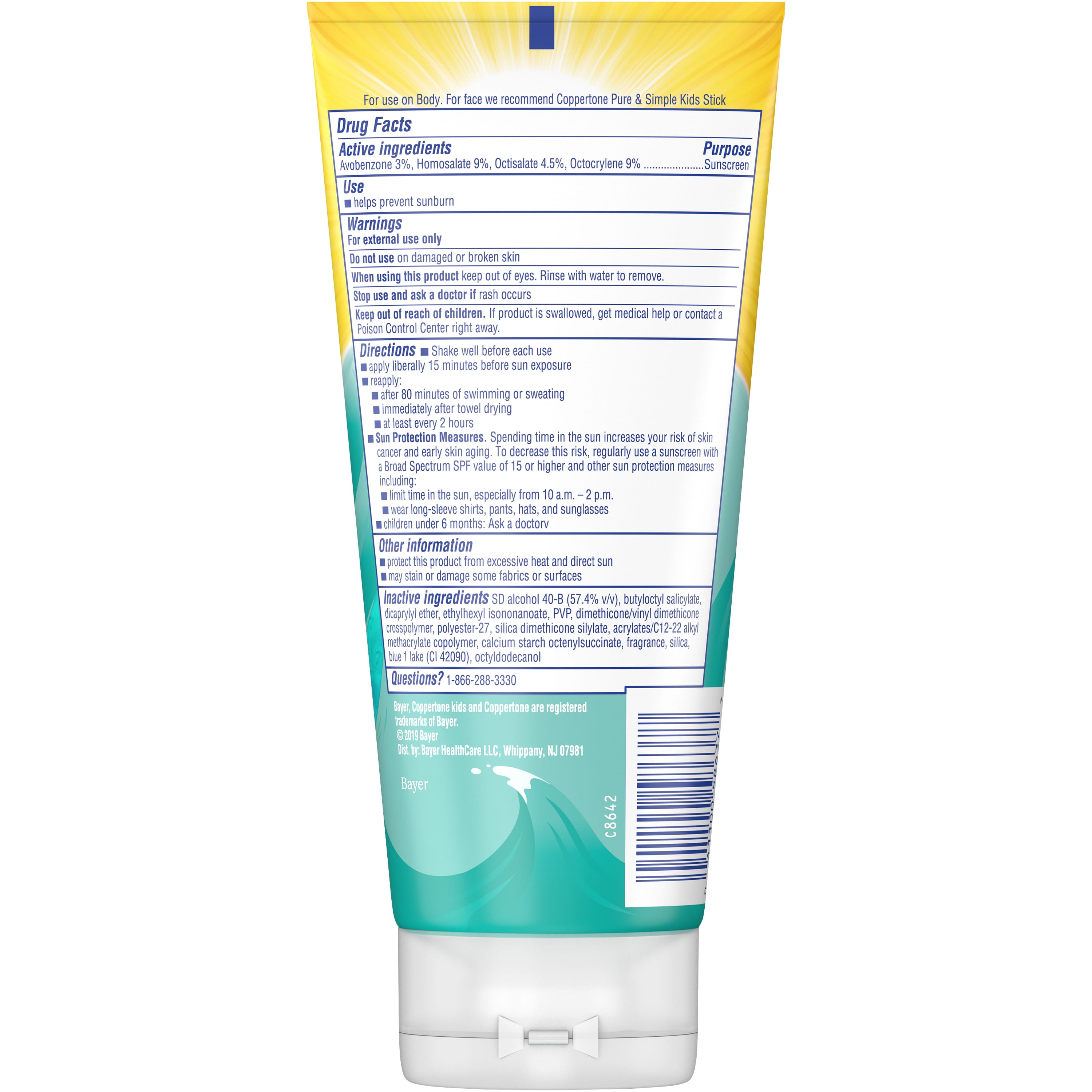 Kids Clear Blue SPF 50